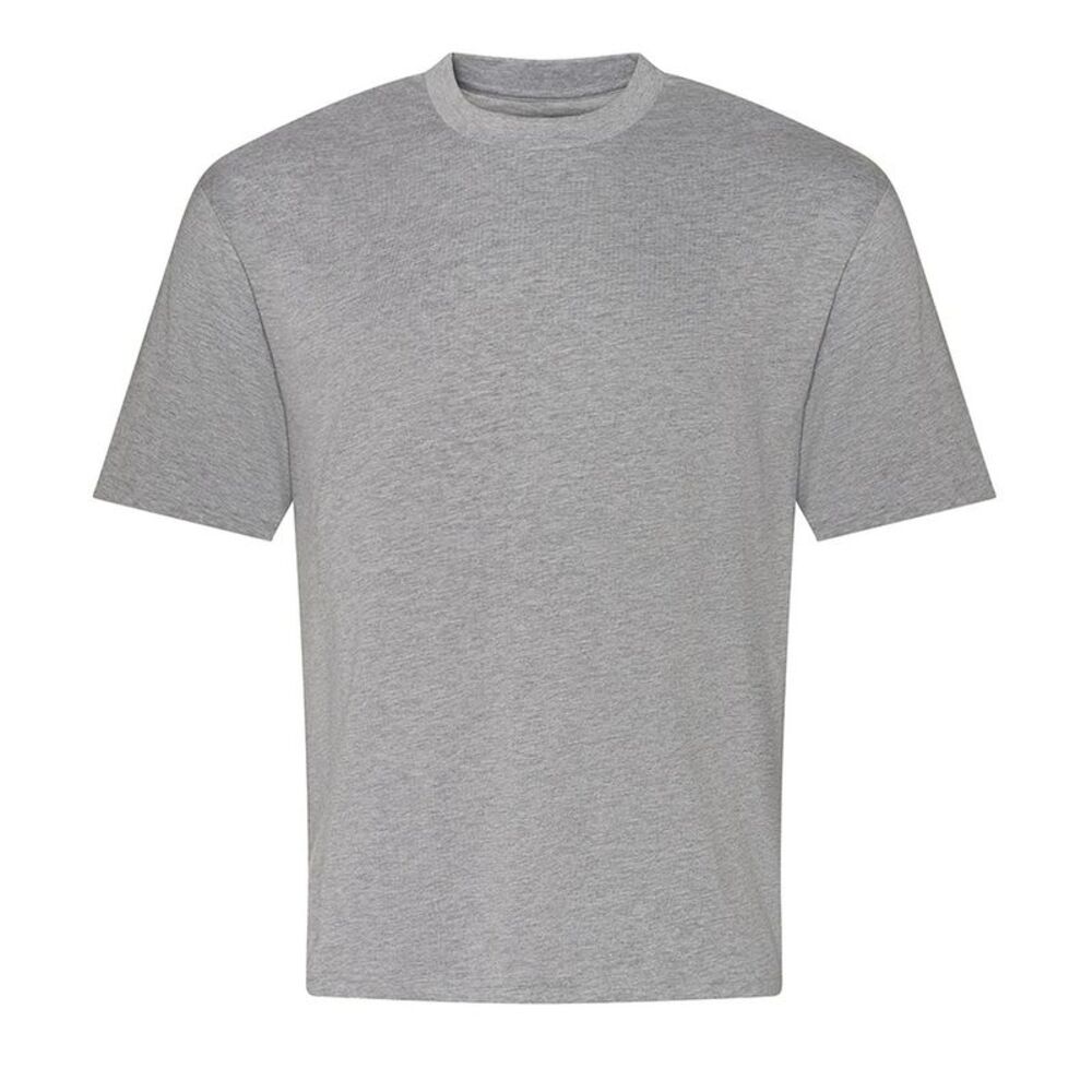 Awdis Mens Heather Heavyweight Boxy T-Shirt / Heather Grey